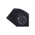 thumbnail image 1 of Black Suede Acid Free 7x7 Cirlce Picture Frame Mat with White Core Bevel Cut for 5x5 Pictures -, 1 of 3