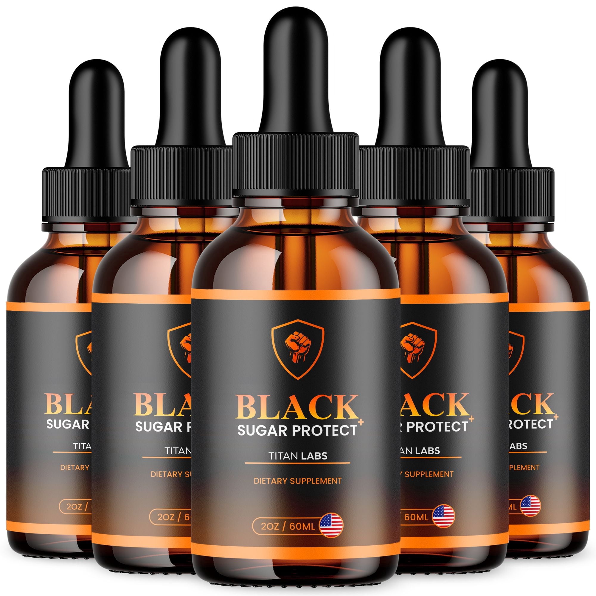 Black Sugar Protect Advanced Formula Drops Blood Balance Support Supplement 150 Servings