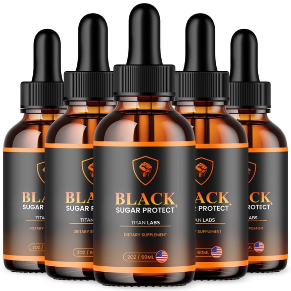 Black Sugar Protect Advanced Formula Drops Blood Balance Support Supplement 150 Servings