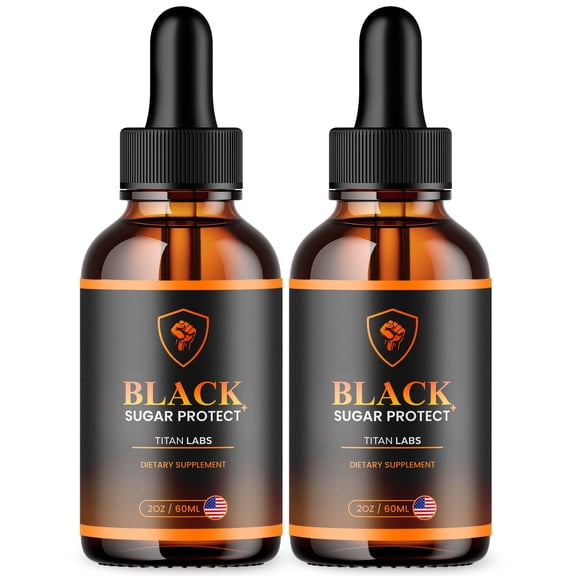 Black Sugar Protect Advanced Formula Drops Blood Balance Support Supplement 60 Servings