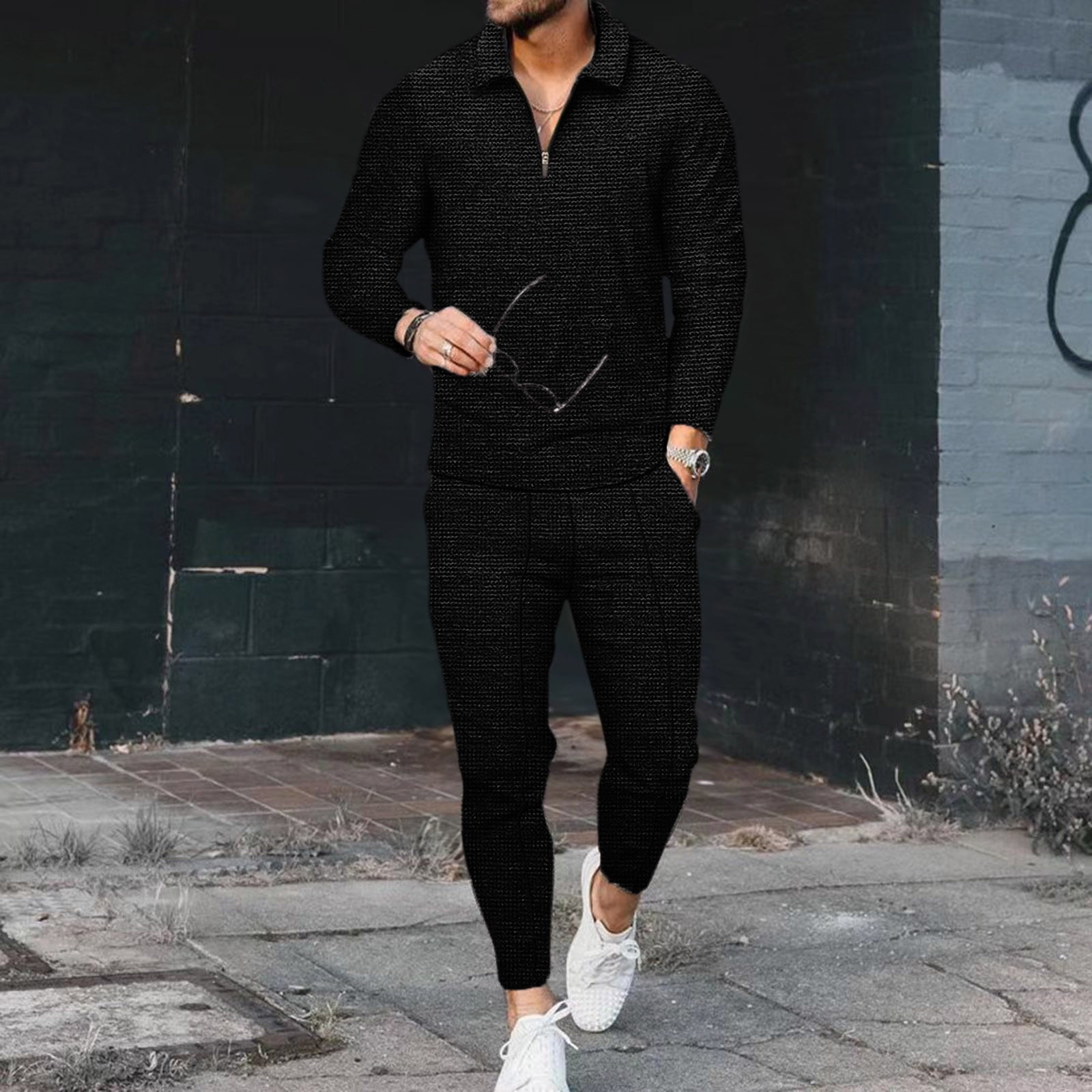 All black tracksuit mens cheap