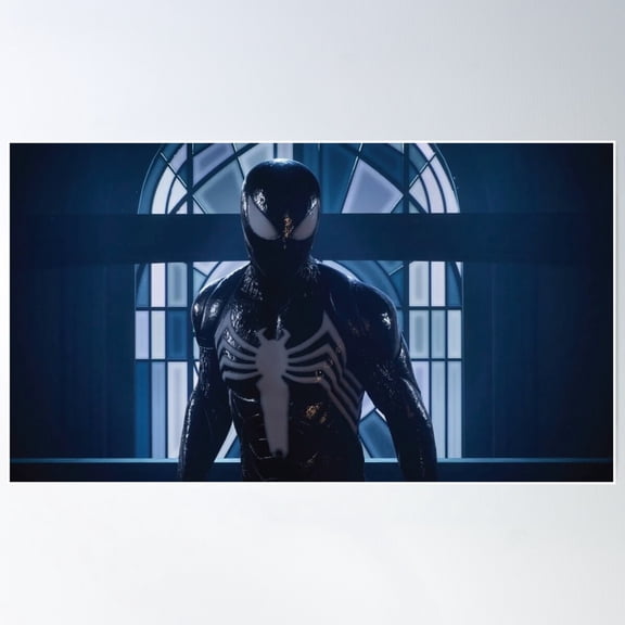 Black Suit Spider - Gaming Poster Wall Art, Modern Wall Decor For Living Room Bedroom, 12x18 UNFRAMED