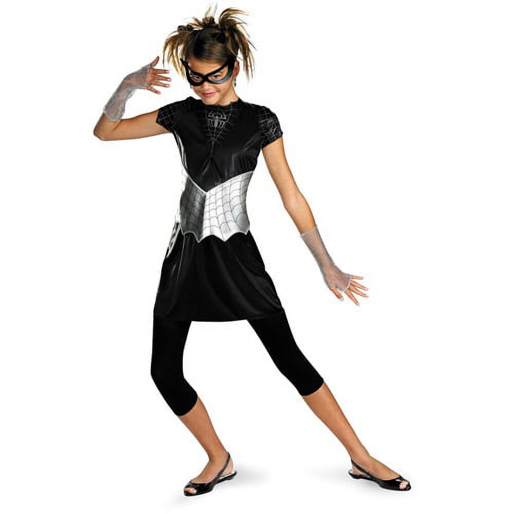 Black Suited Spider-Girl Child Halloween Costume - image 1 of 2