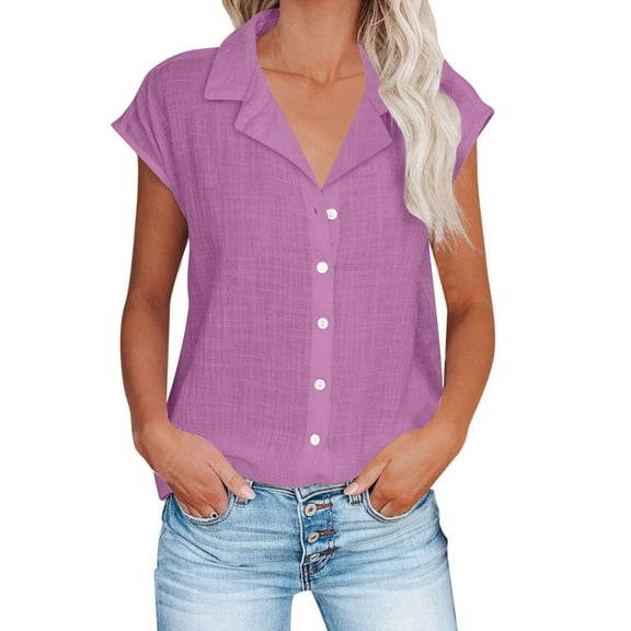 Black Summer Tops Festival Womens Work Blouses Short Sleeve Shirts for Women Dressy Casual Summer