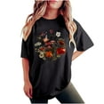 thumbnail image 1 of Black Summer Tops Plus White Blouse for Women Dressy Elegant Womens T Shirts Casual Graphic, 1 of 6