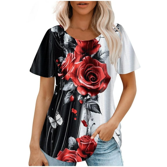 Black Summer Tops for Work Work Blouses For Women Office Professional Long Sleeve Shirts for Women Trendy Summer Yoga Tops Woman Pack Summer Button Boho Top Spring Trendy
