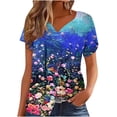 thumbnail image 1 of Black Summer Tops for Women Crop Plus Size T Shirts Loose Fit Shirts for Women, 1 of 6