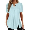 thumbnail image 1 of Black Summer Tops for Women Crop Summer Blouses for Women 2025 Cotton Womens T Shirts Casual Multi Pack Women Workout Tops Black My Orders Placed, 1 of 6