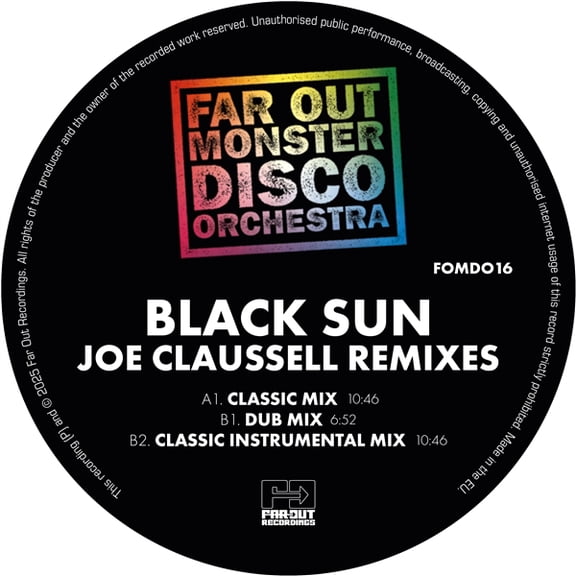 Far Out Monster Disco Orchestra Black Sun (Vinyl Record) 12" Single