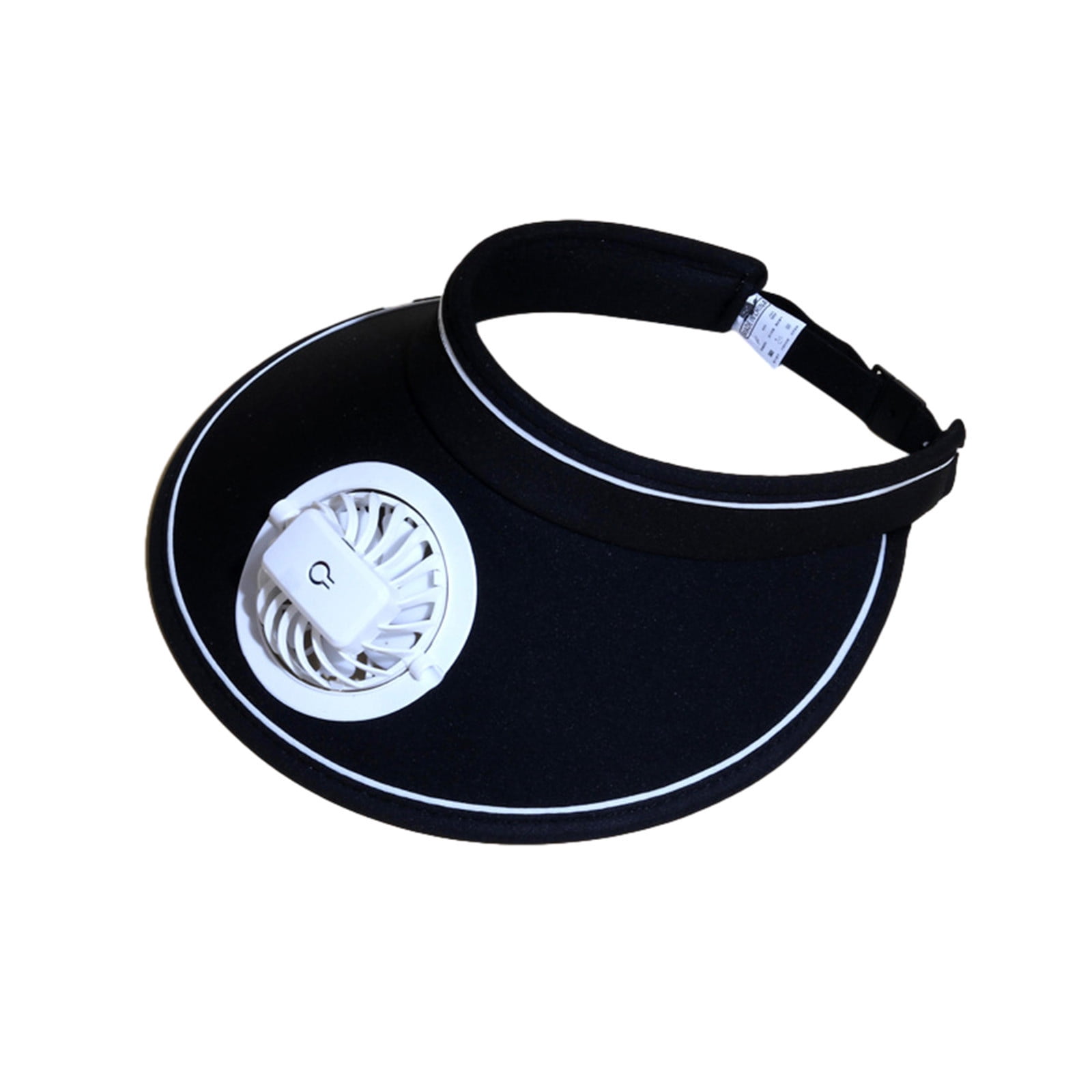Black Sun Hat with 360 Degree Rotating Fan and Usb Charging, Uv ...