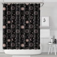 thumbnail image 1 of Black Sun Moon Cloud Planet Pattern Shower Curtain 84"x72" ,Bathroom Decorative Shower Curtains Set with 12 Hooks,Modern Waterproof Washable Shower Curtain, 1 of 6