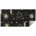 thumbnail image 1 of Black Sun Moon Star Pattern Rectangle Tablecloth 60"x120",Waterproof Polyester Rectangle Table Cloth, Wipeable Spillproof Polyester Tablecloth for Dining, Camping, Indoor and Outdoor, 1 of 6