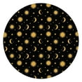 thumbnail image 1 of Black Sun Moon Star Pattern Round Fitted Tablecloth with Elastic Edge,Dining Table Cover Waterproof,Outdoor Round Tablecloth for Camping,Dining,Indoor and Outdoor, 1 of 7