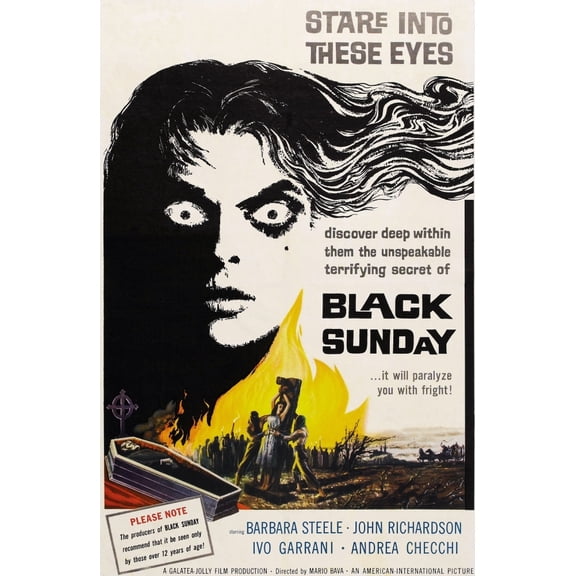 Black Sunday Barbara Steele One-Sheet Poster Art 1960. Movie Poster Masterprint (24 x 36)