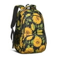 thumbnail image 1 of Black Sunflower Backpack for School,Cute School Bag,Schoolbag with Adjustable Shoulder Straps & Padded Back,16.9 Inch, 1 of 5