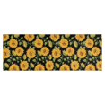 thumbnail image 1 of Black Sunflower Bud Pattern Kitchen Rug Mat,Kitchen Runner Rugs Non Skid Washable,Decorative Kitchen Floor Mats for Kitchen,Sink,Laundry,17"X47", 1 of 5
