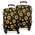 thumbnail image 1 of Black Sunflower Daffodil Pattern Luggage Cover Fashion Suitcase Cover Baggage Covers Fit 25-28 Inch Luggage (Go Travel), 1 of 5