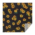thumbnail image 1 of Black Sunflower Green Leaf Pattern Square Tablecloth,Waterproof Square Table Cover,Wipeable Spillproof Washable Table Cover for Home Kitchen Party Decor 52"x52"(132x132cm), 1 of 6
