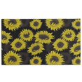thumbnail image 1 of Black Sunflower Pattern Door Rugs,Washable Non Slip Door Mats Indoor,Decorative Door Mats,Entry Mat Indoor for Entrance,Bedroom,Kitchen,Bathroom,17"x30", 1 of 6