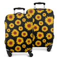 thumbnail image 1 of Black Sunflower Pattern Luggage Cover Fashion Suitcase Cover Baggage Covers Fit 25-28 Inch Luggage (Go Travel), 1 of 5