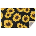 thumbnail image 1 of Black Sunflower Pattern Rectangle Tablecloth 60"x102",Waterproof Polyester Rectangle Table Cloth, Wipeable Spillproof Polyester Tablecloth for Dining, Camping, Indoor and Outdoor, 1 of 6