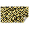 thumbnail image 1 of Black Sunflower Pattern Rectangle Tablecloth 60"x102",Waterproof Polyester Rectangle Table Cloth, Wipeable Spillproof Polyester Tablecloth for Dining, Camping, Indoor and Outdoor, 1 of 6