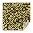 thumbnail image 1 of Black Sunflower Pattern Square Tablecloth,Waterproof Square Table Cover,Wipeable Spillproof Washable Table Cover for Home Kitchen Party Decor 52"x52"(132x132cm), 1 of 6