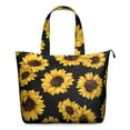 thumbnail image 1 of Black Sunflower Pattern Travel Tote Bags for Women Carry On,Large Weekender Bags for Women Travel,Multi Functional Duffle Bag for Work,Shopping,Sports, 1 of 5