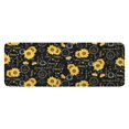 thumbnail image 1 of Black Sunflower Word Pattern Kitchen Rug Mat,Kitchen Runner Rugs Non Skid Washable,Decorative Kitchen Floor Mats for Kitchen,Sink,Laundry,17"x47.2", 1 of 7