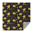 thumbnail image 1 of Black Sunflower Word Pattern Square Tablecloth,Waterproof Square Table Cover,Wipeable Spillproof Washable Table Cover for Home Kitchen Party Decor 42"X42"(107x107cm), 1 of 6