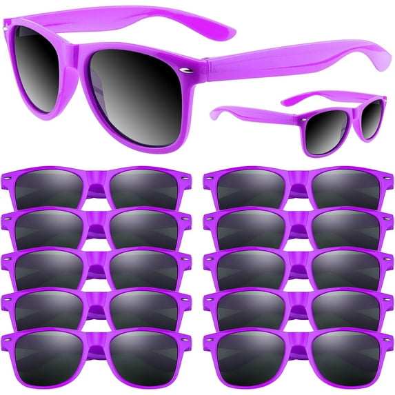 Black Sunglasses Bulk, 6/12/24/48 Pack Sunglasses Party Favors for Summer Beach Pool Birthday Wedding Party Supplies