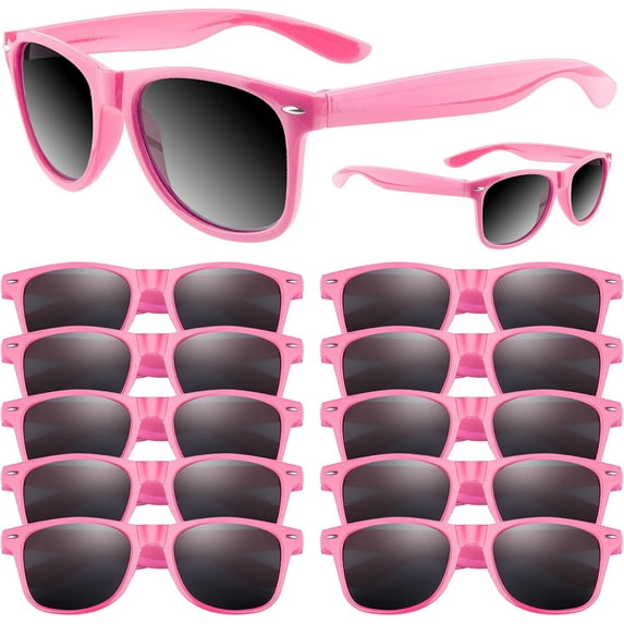 Black Sunglasses Bulk, 6/12/24/48 Pack Sunglasses Party Favors for Summer Beach Pool Birthday Wedding Party Supplies