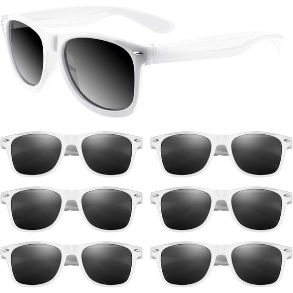 Black Sunglasses Bulk, 6/12/24/48 Pack Sunglasses Party Favors for Summer Beach Pool Birthday Wedding Party Supplies