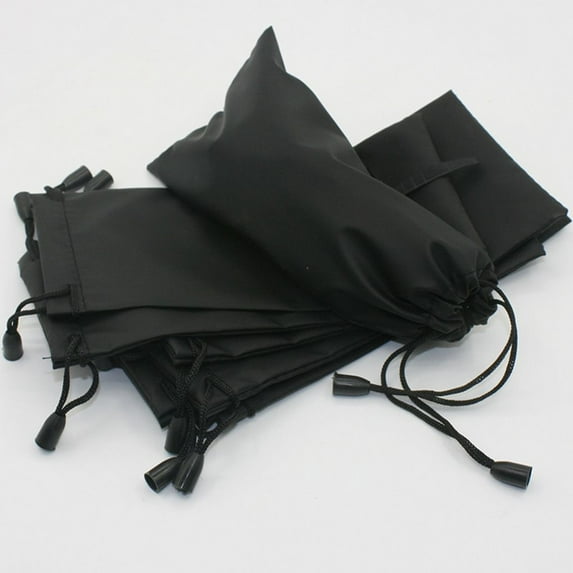 Black Sunglasses Carrying Case Bag Organizer Pouch Drawstring Closure