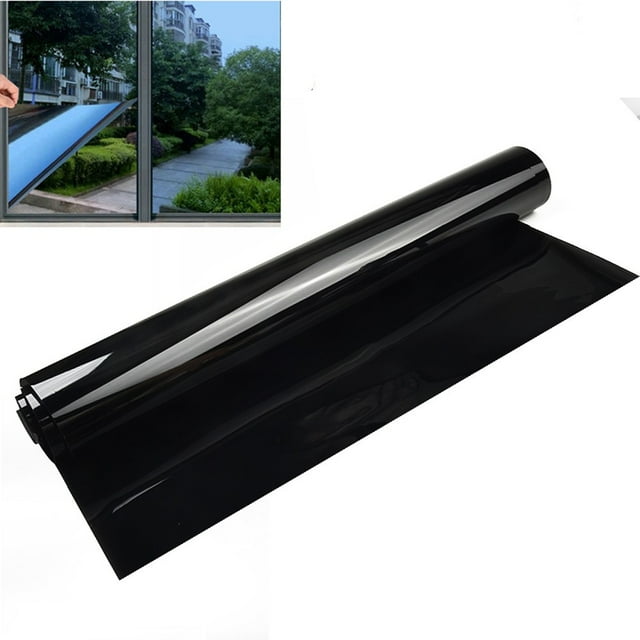 Black Sunscreen Glass Film Blackout Static Cling Casement Film For ...