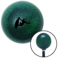 thumbnail image 1 of Black Surfer Catching a Wave Green Metal Flake Shift Knob with M16 x 1.5 Insert Brody, 1 of 1