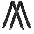 thumbnail image 1 of Black Suspenders For Mens With Strong Metal Clips X-Back 1.4" Wide Adjustable Solid Straight Heavy Duty Adjustable Braces for Work, 1 of 6