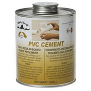 Black Swan BSW7010 Regular Bodied PVC Cement, Clear - Pint Size