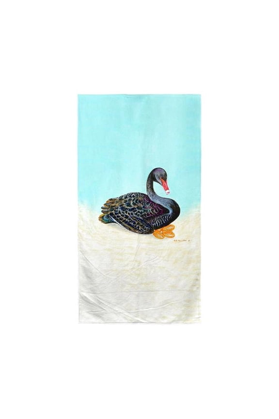 Black Swan Beach Towel