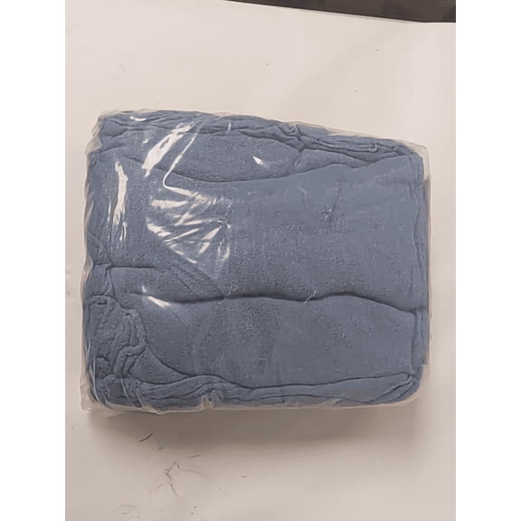 Black Swan Manufacturing 23210 12 x 12 in. Blue Shop Rags - 25 Each