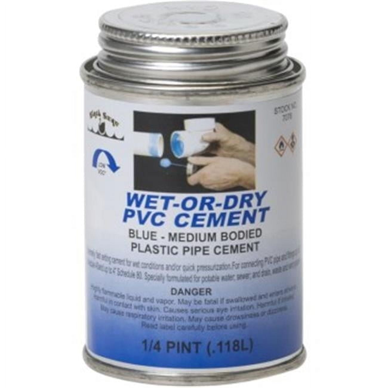 Black Swan Manufacturing 7078 Wetordry PVC Cemnt Blue Md Bodied - 4 oz