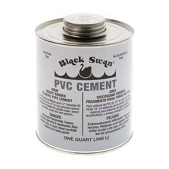 Black Swan Manufacturing 7095 PVC Solvent Cement Gray Heavy Bodied - 32 oz