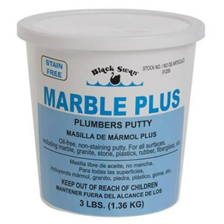 Black Swan Manufacturing 9 oz 01190 Marble Plus Plumbers Putty