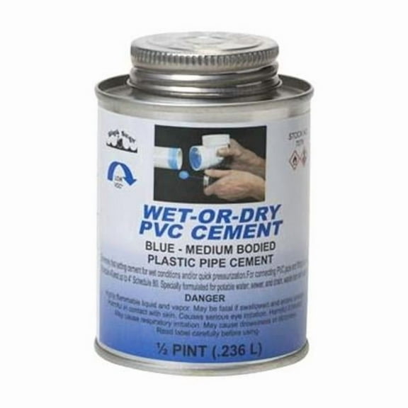 Black Swan Manufacturing Wetordry PVC Cement Blue Md Bodied - 16 oz