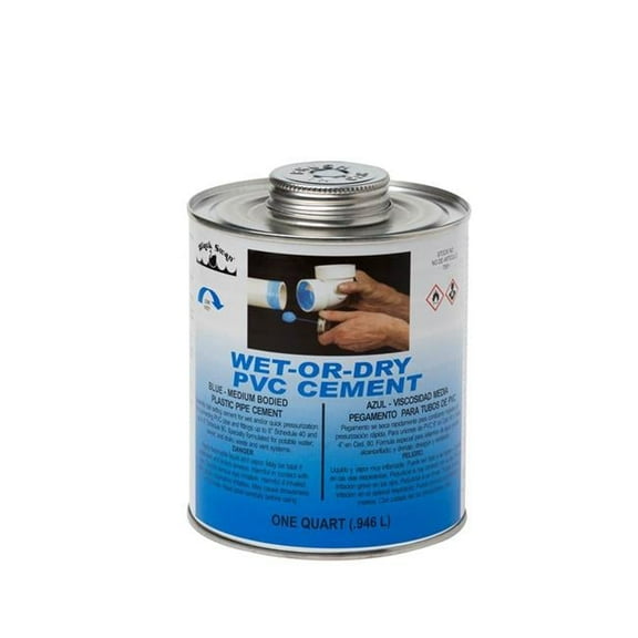 Black Swan Manufacturing Wetordry PVC Cement Blue Md Bodied - 32 oz