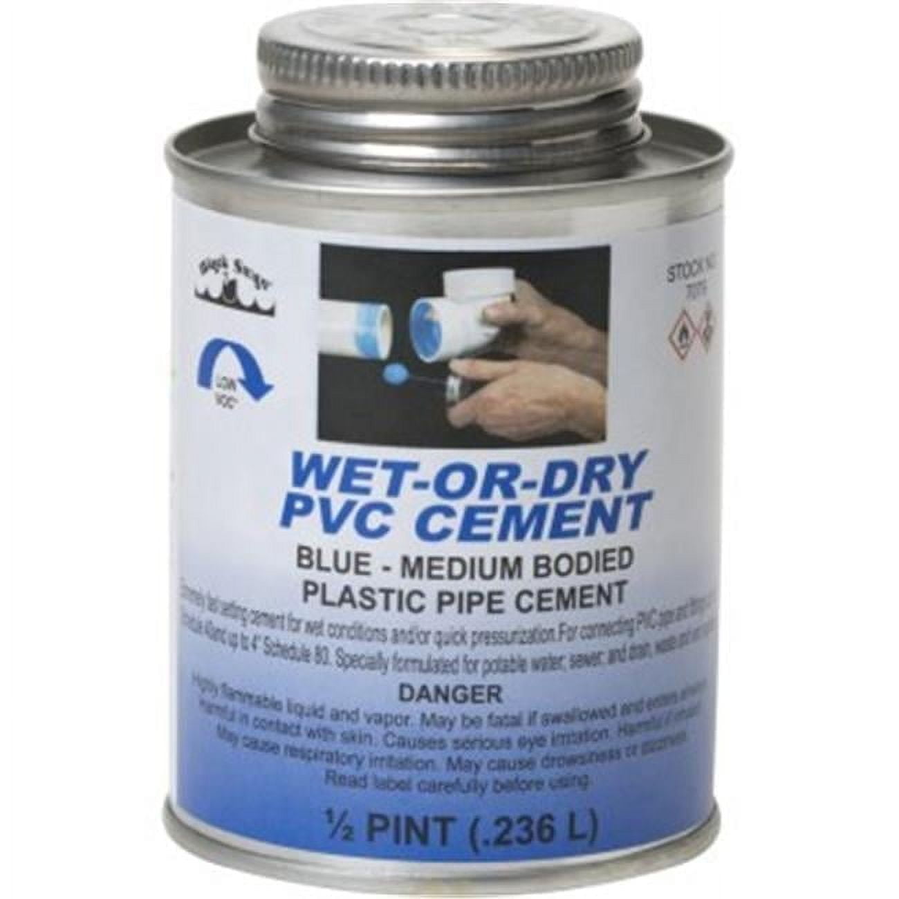 Black Swan Manufacturing  Wetordry PVC Cemnt Blue Md Bodied - 8 oz
