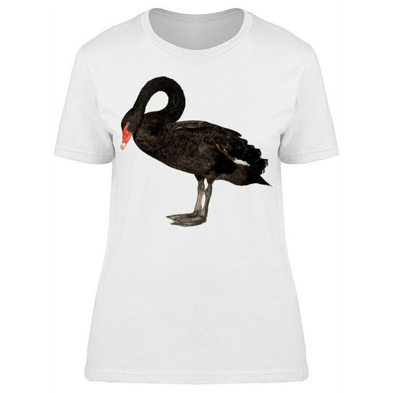 Black Swan Posing In Profile T-Shirt Women -Image by Shutterstock, Female Small