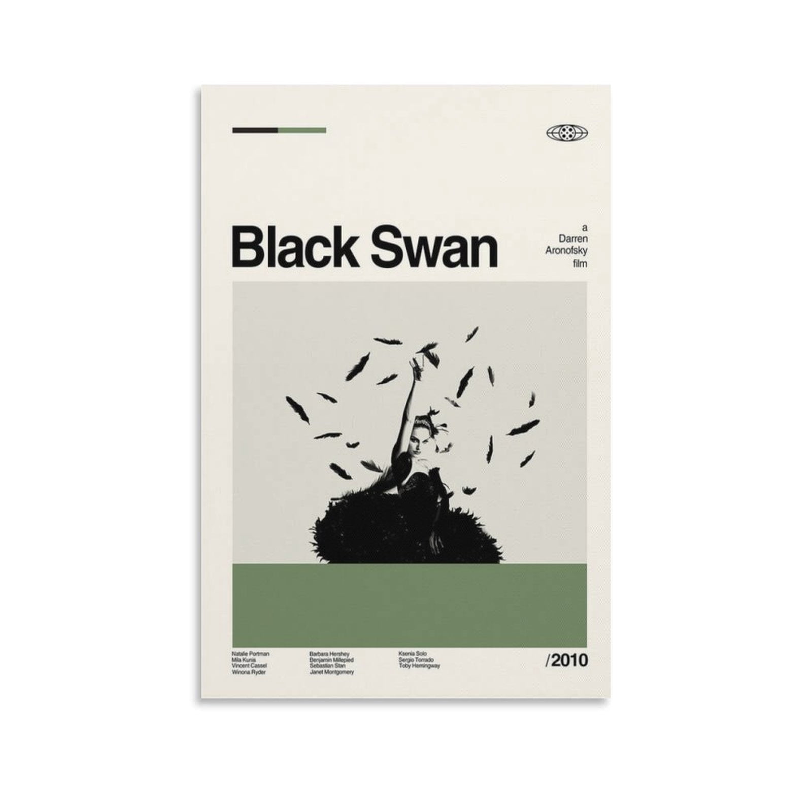 Black Swan Poster, Black Swan Print, Darren Aronofsky Film, Midcentury ...