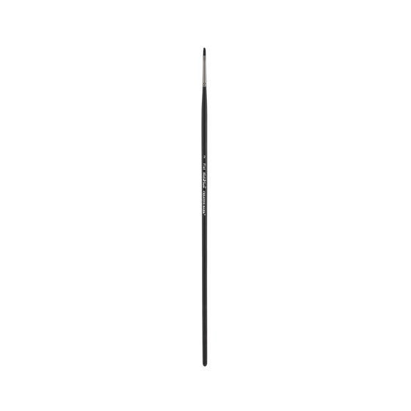 Black Swan Synthetic Red Sable Flat Paint Brushes - Flat Size # 2 -  Professional Quality Long Handle Paint Brushes for Oil, Heavy Body Media and Acrylic - Artists of All Levels