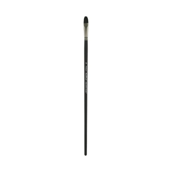 Black Swan Synthetic Red Sable Paint Brushes - Filbert Size # 10 - Professional Quality Long Handle Paint Brushes for Oil, Heavy Body Media and Acrylic - Artists of All Levels